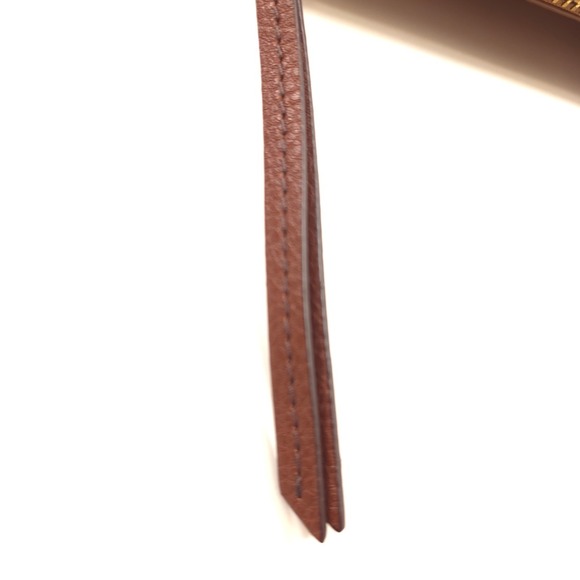 Fossil Womens Crossbody Bag Fiona Tan Brown Pebbled Leather Small Medium - Picture 8 of 11